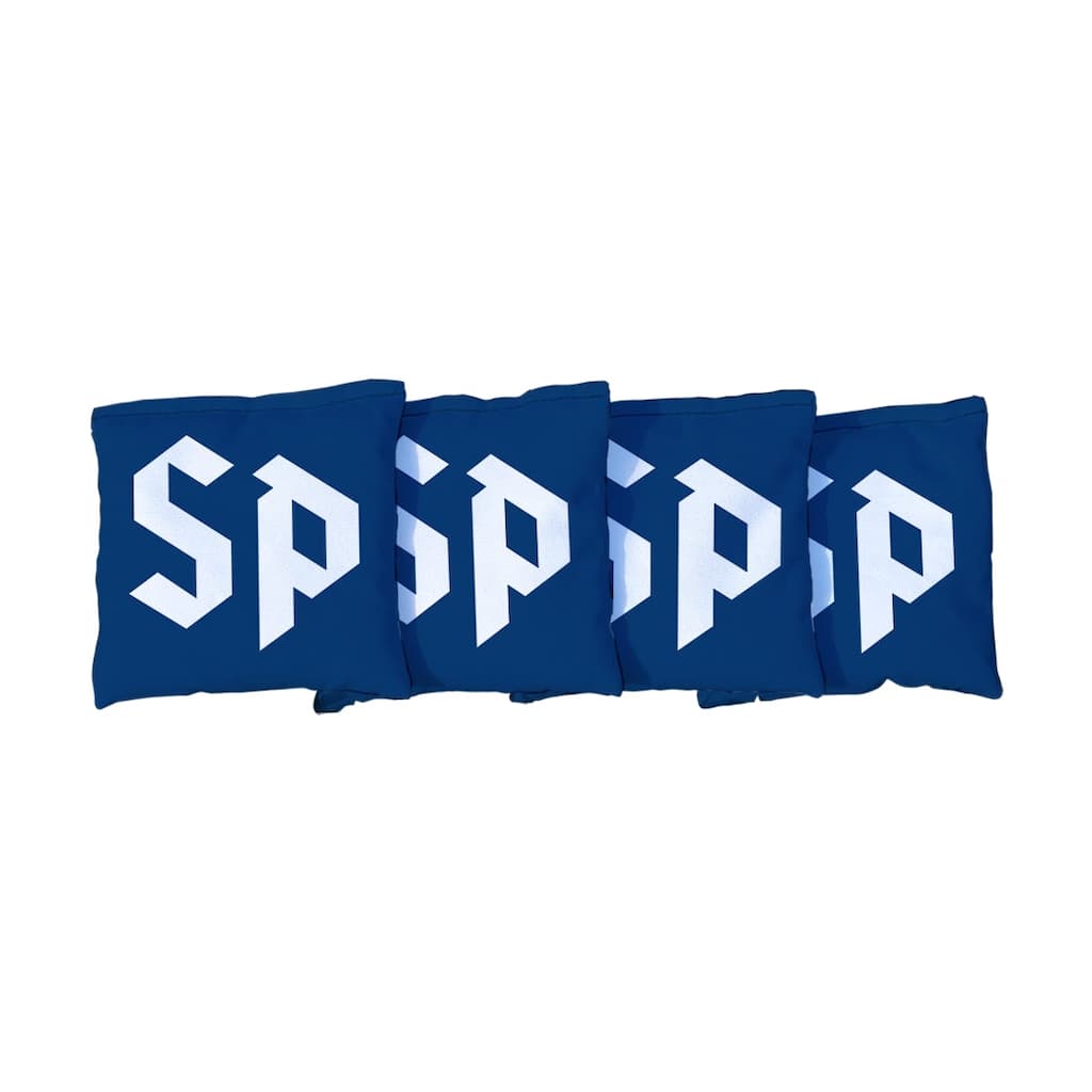 Saint Peters Peacocks Blue Cornhole Bags