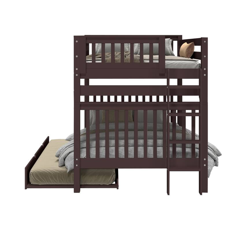 Taylor & Olive Trillium Full over Full Bunk Bed, Twin Trundle