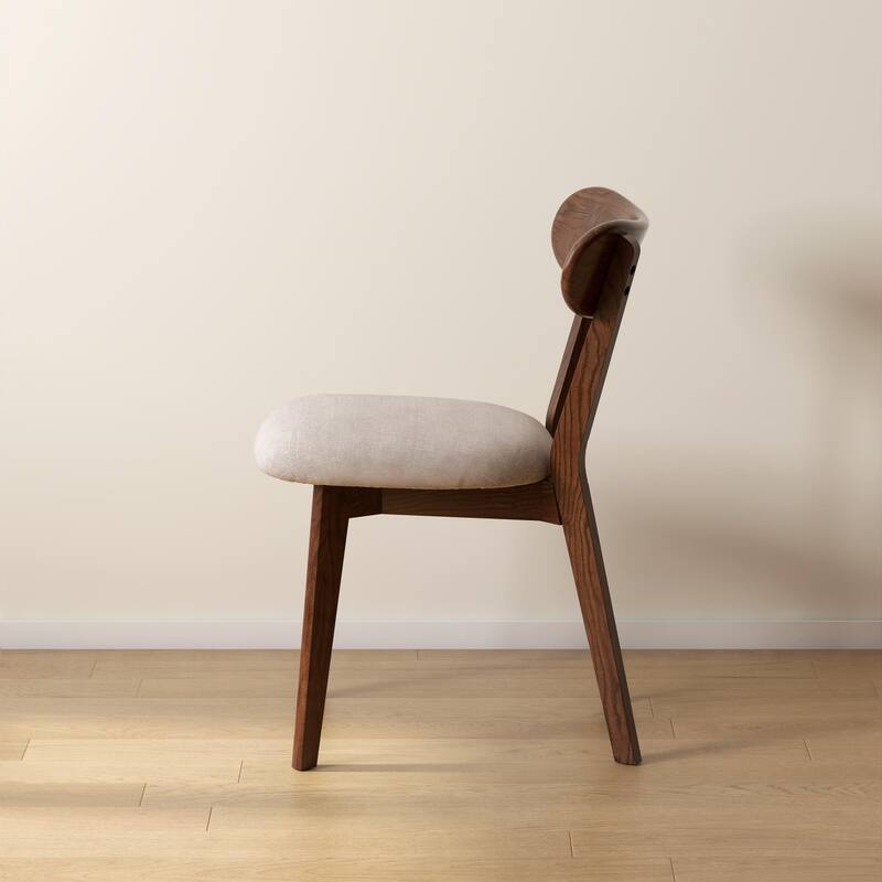 Mid Century Style Solid Wood Frame Dining Chair