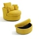 preview thumbnail 38 of 198, 41" W Oversized Accent Barrel Swivel Chair with Moon Storage Ottoman
