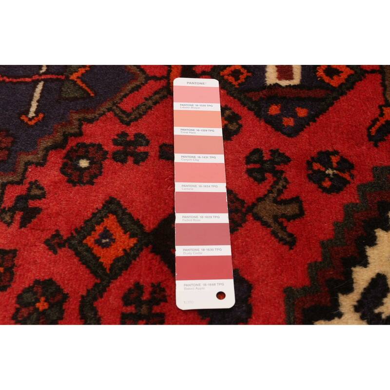 ECARPETGALLERY Hand-knotted Andelz Red Wool Rug - 3'0 x 5'11