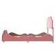 preview thumbnail 33 of 52, Velvet Upholstered Platform Bed with Cloud Shaped Slats
