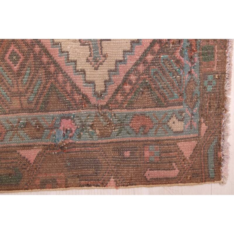 ECARPETGALLERY Hand-knotted Antalya Vintage Brown Wool Rug - 2'5 x 6'3