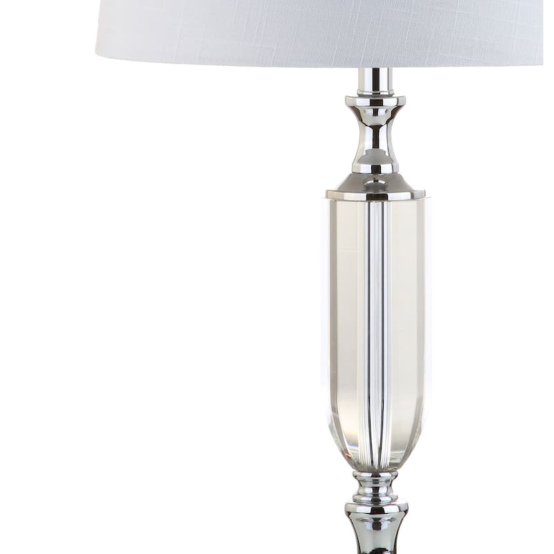 Victoria 27" Crystal LED Table Lamp, Clear by JONATHAN Y