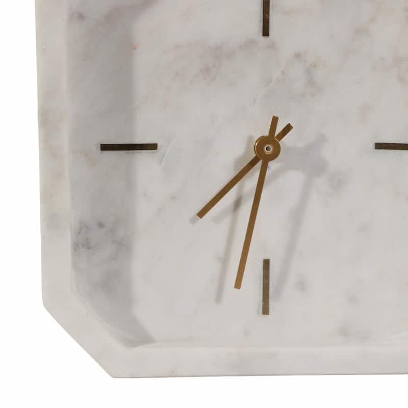 Modern Marble Octagon Decorative Table Clock