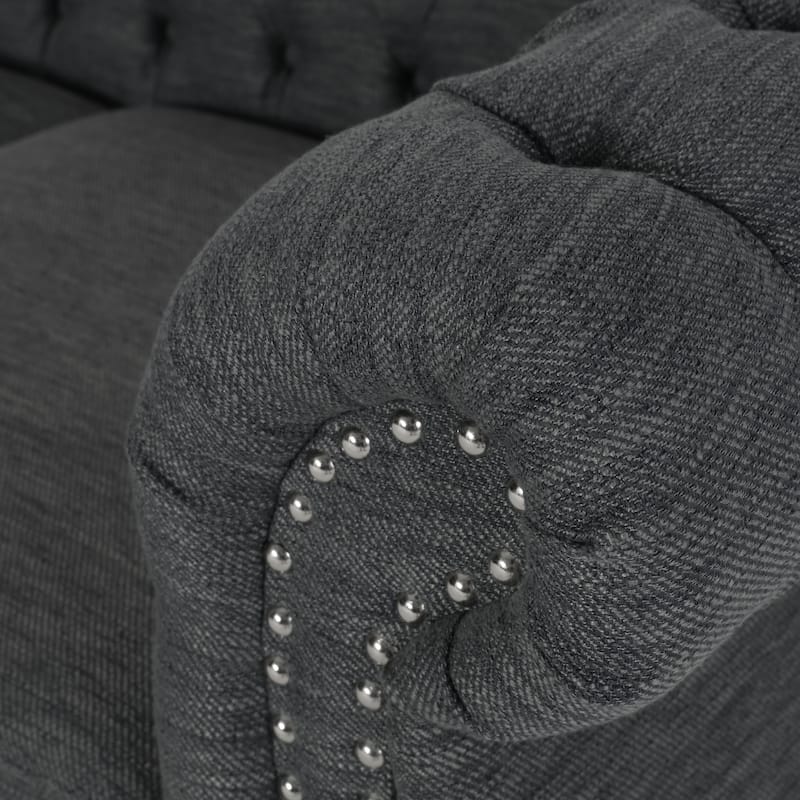 Parksley Tufted Chesterfield 3-seat Sofa by Christopher Knight Home