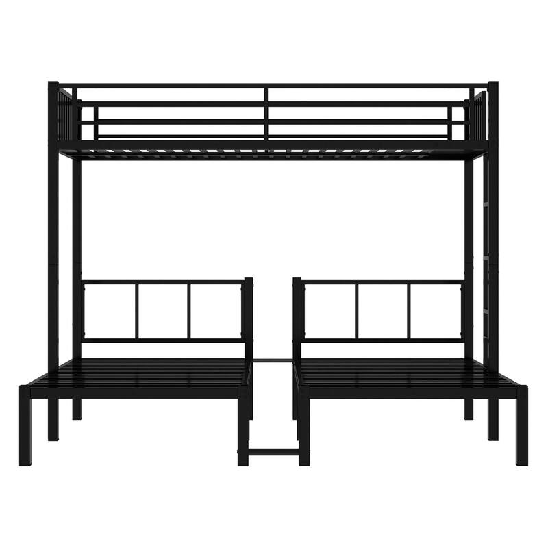 Twin Over Twin Over Twin Triple Bunk Bed for Kids,3 Bed Bunk Beds for 3,Metal Triple Bunk Beds,Separates Into 3 Twin Beds