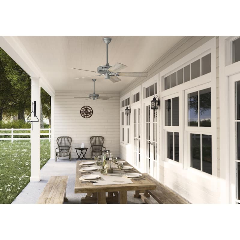 52" Hunter Original Outdoor Ceiling Fan with Pull Chain, Damp Rated - 52
