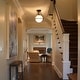 preview thumbnail 9 of 19, Mid-Century Modern 1-Light Dome Semi-Flush Mount Ceiling Light with with Opal Glass Globe Shade - 9.5