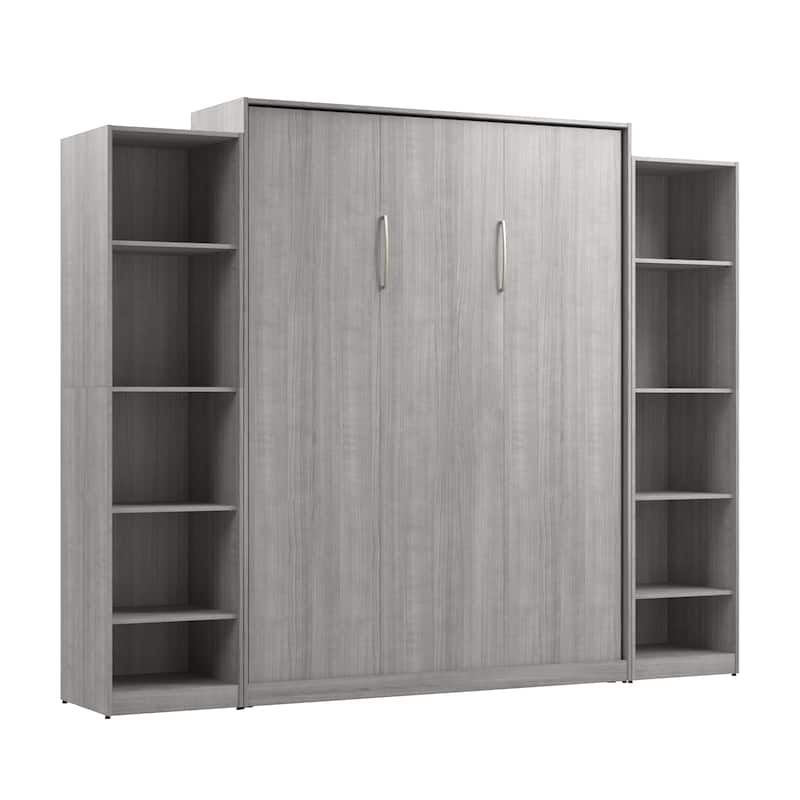 Claremont Queen Murphy Bed with Closet Organizers (105W) by Bestar