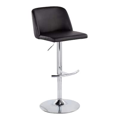 Strick & Bolton Oscar Adjustable Bar Stool with Rounded T Footrest (Set of 2)