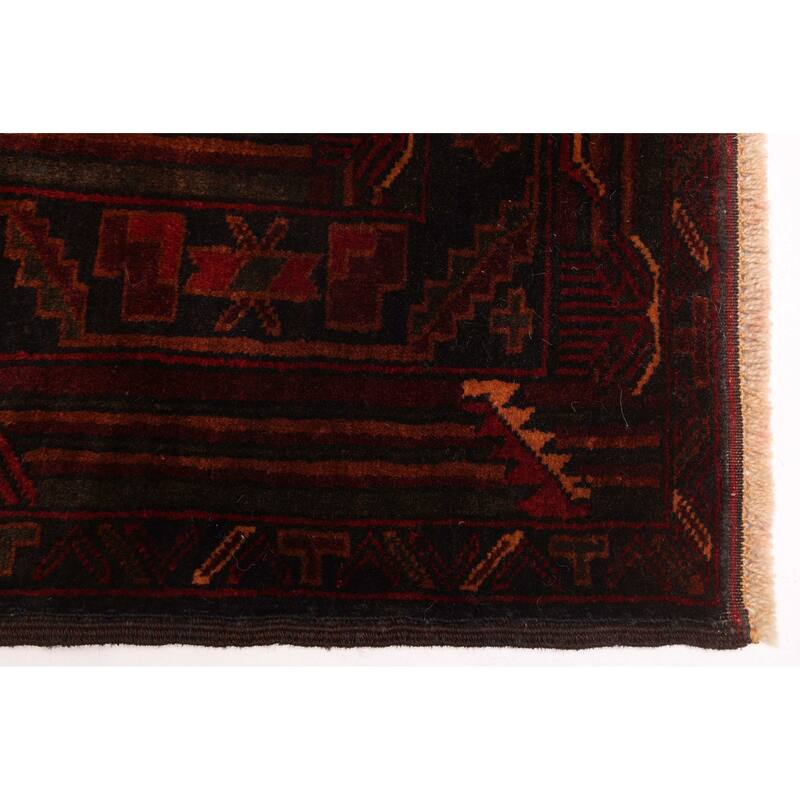 ECARPETGALLERY Hand-knotted Teimani Black, Copper Wool Rug - 4'2 x 7'2