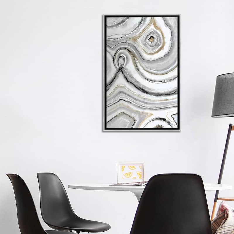 iCanvas "Shades Of Gray I" by Liz Jardine Framed