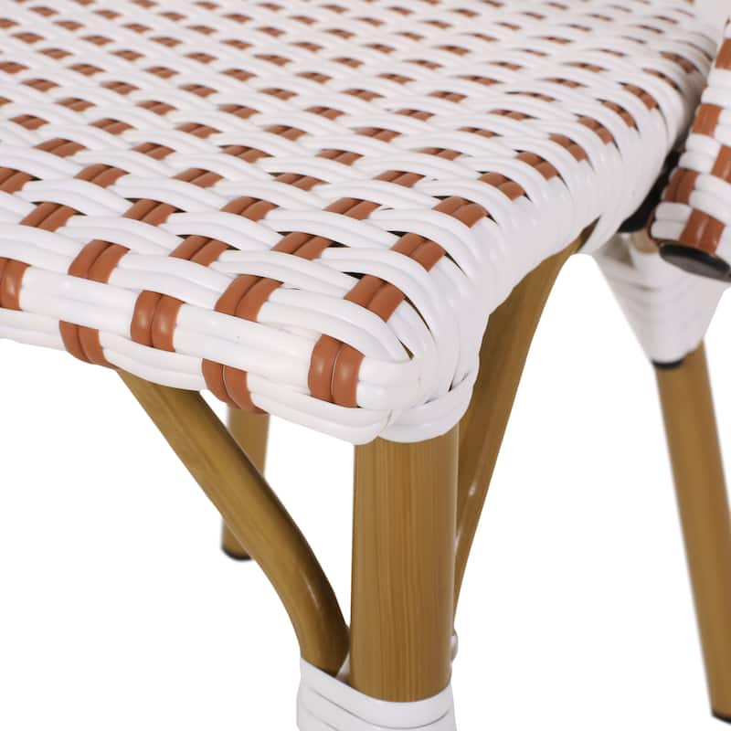 Elize Outdoor French Cafe Chairs (Set of 4) by Christopher Knight Home