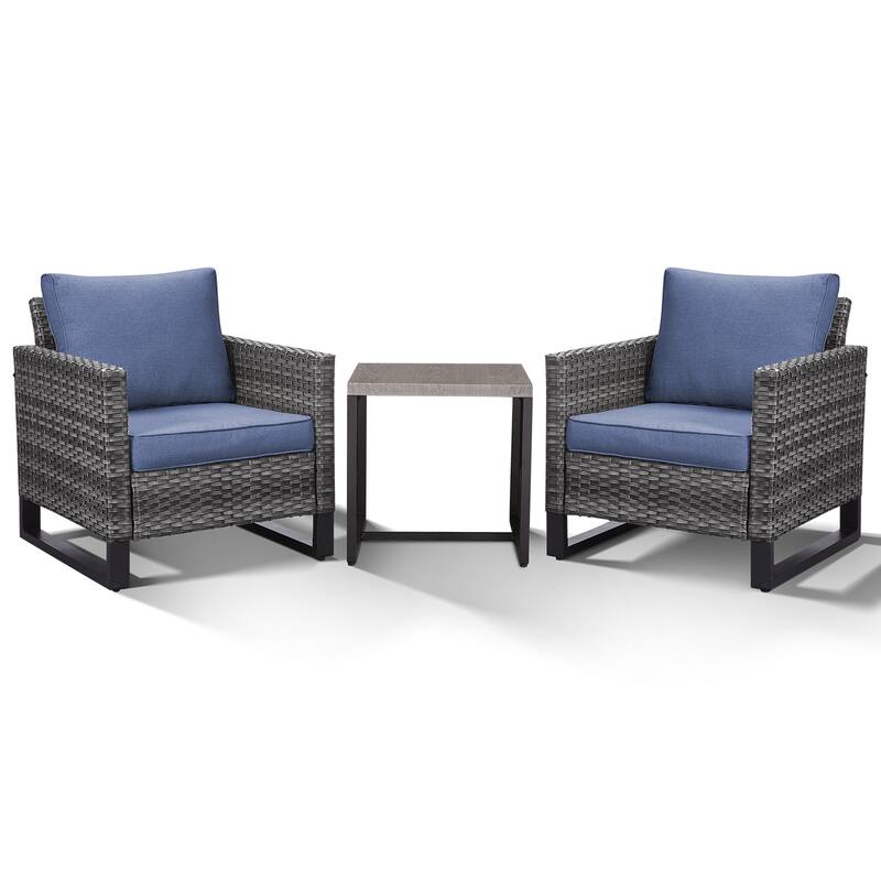 Outdoor Chairs Coffee Table Patio Chairs with Deep Seating