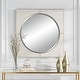 preview thumbnail 6 of 7, Uttermost Cyprus White Square Mirror - 40"W x 40"H x 1"D