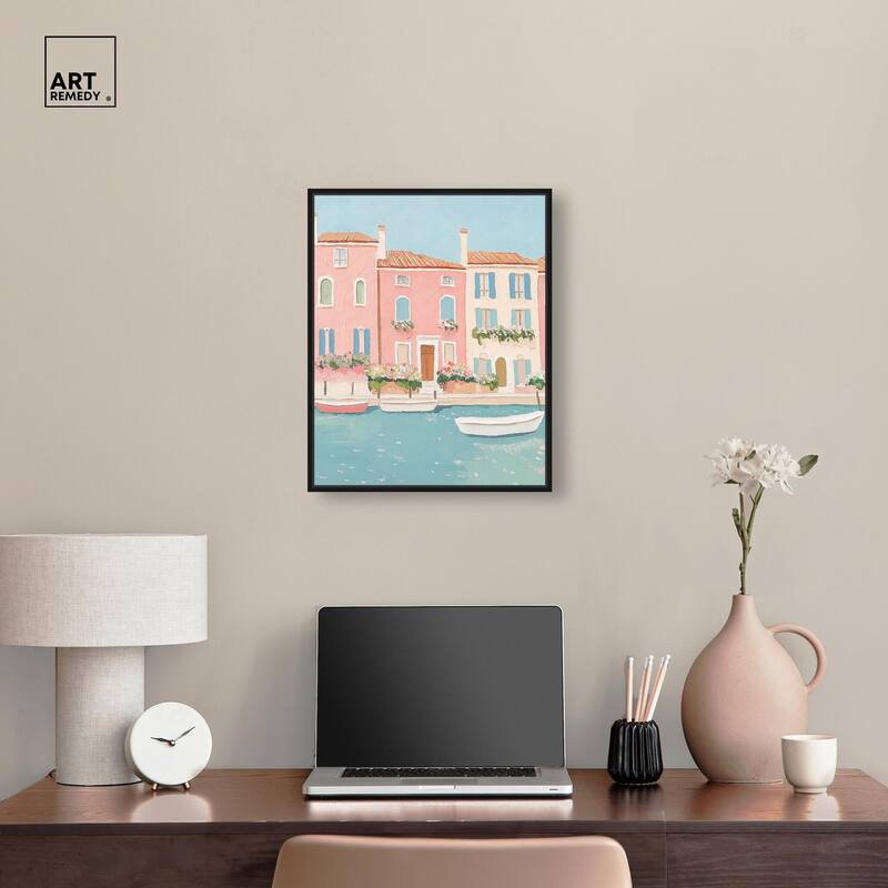 Adrift in Venice Canvas by Art Remedy