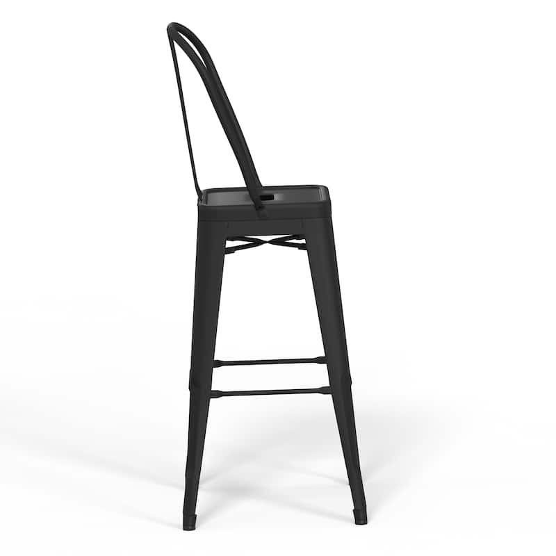 WYNDENHALL Freya Industrial Metal Stool (Set of 2)