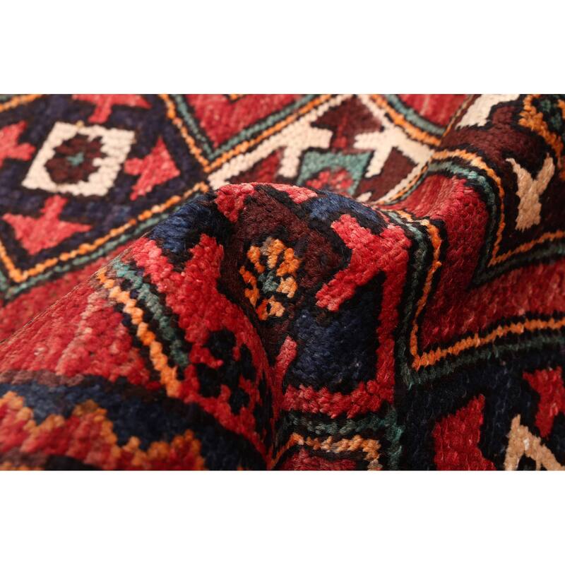 ECARPETGALLERY Hand-knotted Andelz Red Wool Rug - 3'0 x 9'1