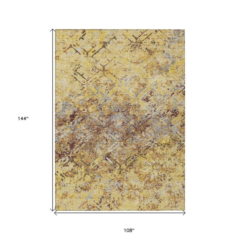 HomeRoots Geometric Transitional Rectangle Outdoor Rug