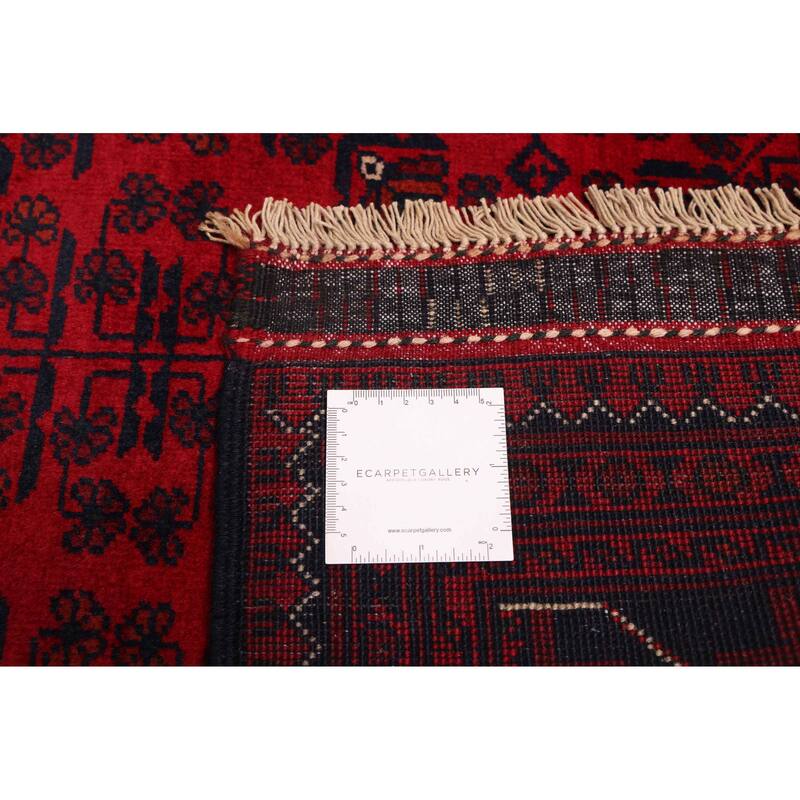 ECARPETGALLERY Hand-knotted Finest Khal Mohammadi Red Wool Rug - 4'10 x 6'6