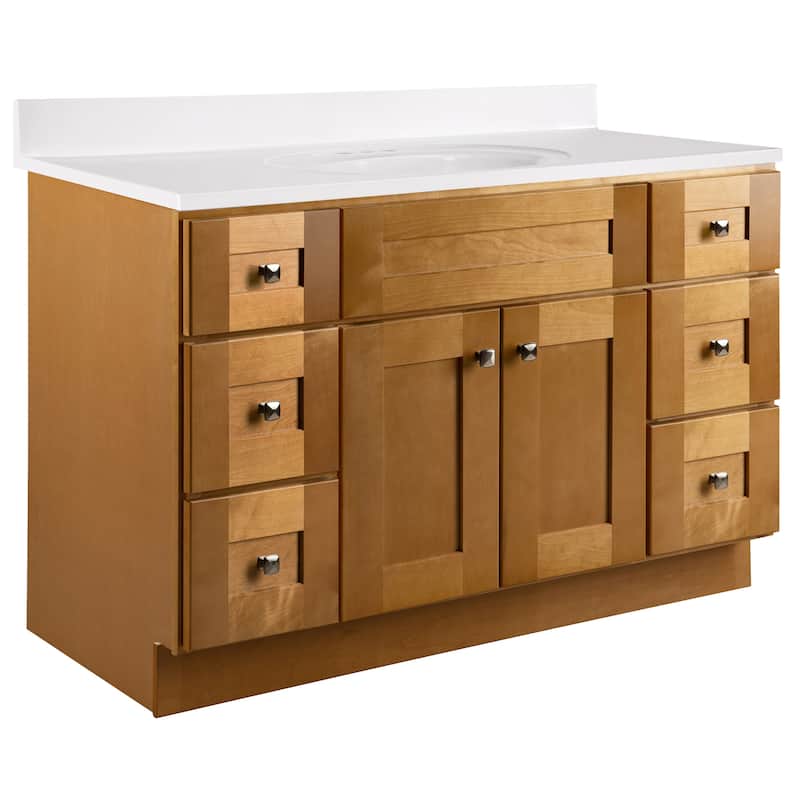 Design House 232017 Brookings 49" Free Standing Single Basin Vanity - Modern Birch - Wood Finish