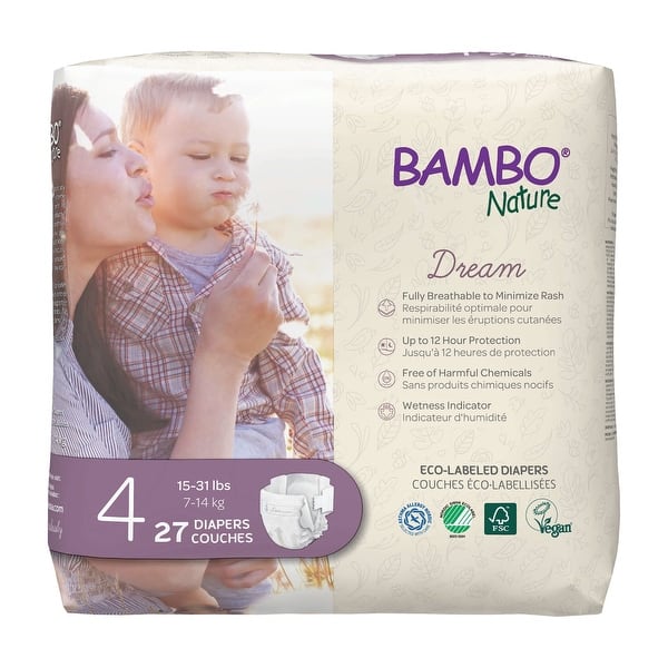slide 2 of 14, Bambo Nature Baby Diaper