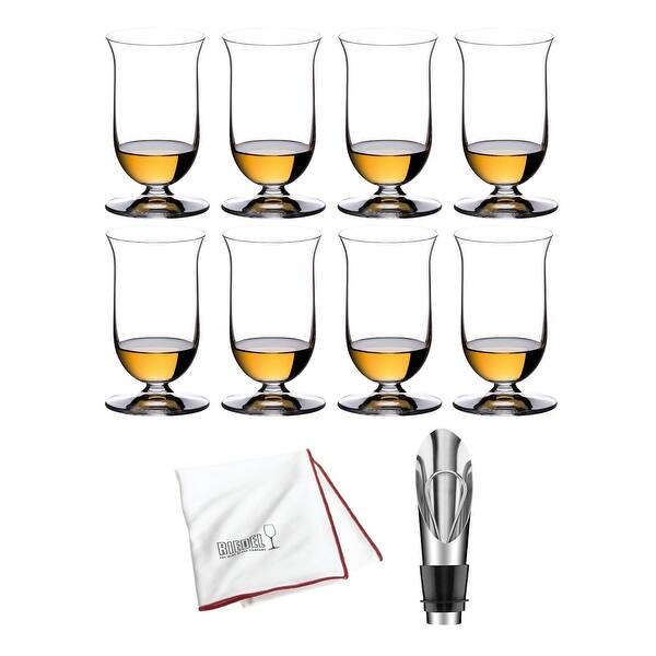Shop Riedel 6416 80 Vinum Whisky Glass Set Of 8 W Pourer