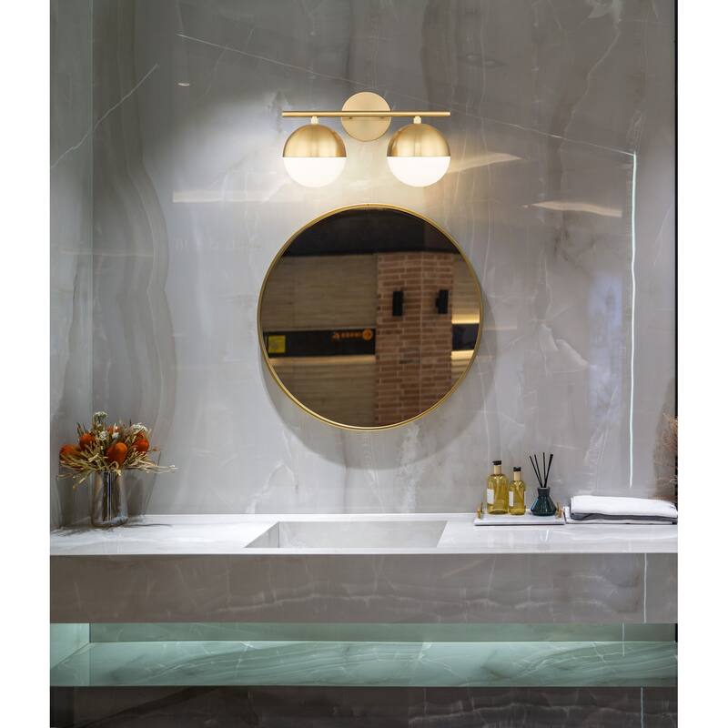 Z-Lite 7517-2V Realm Sphere 2 Light 16" Wide Vanity Light