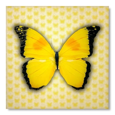 Matashi 5D Multi-Dimensional Wall Art - Custom Made 5D Yellow Butterfly Wall Art Print
