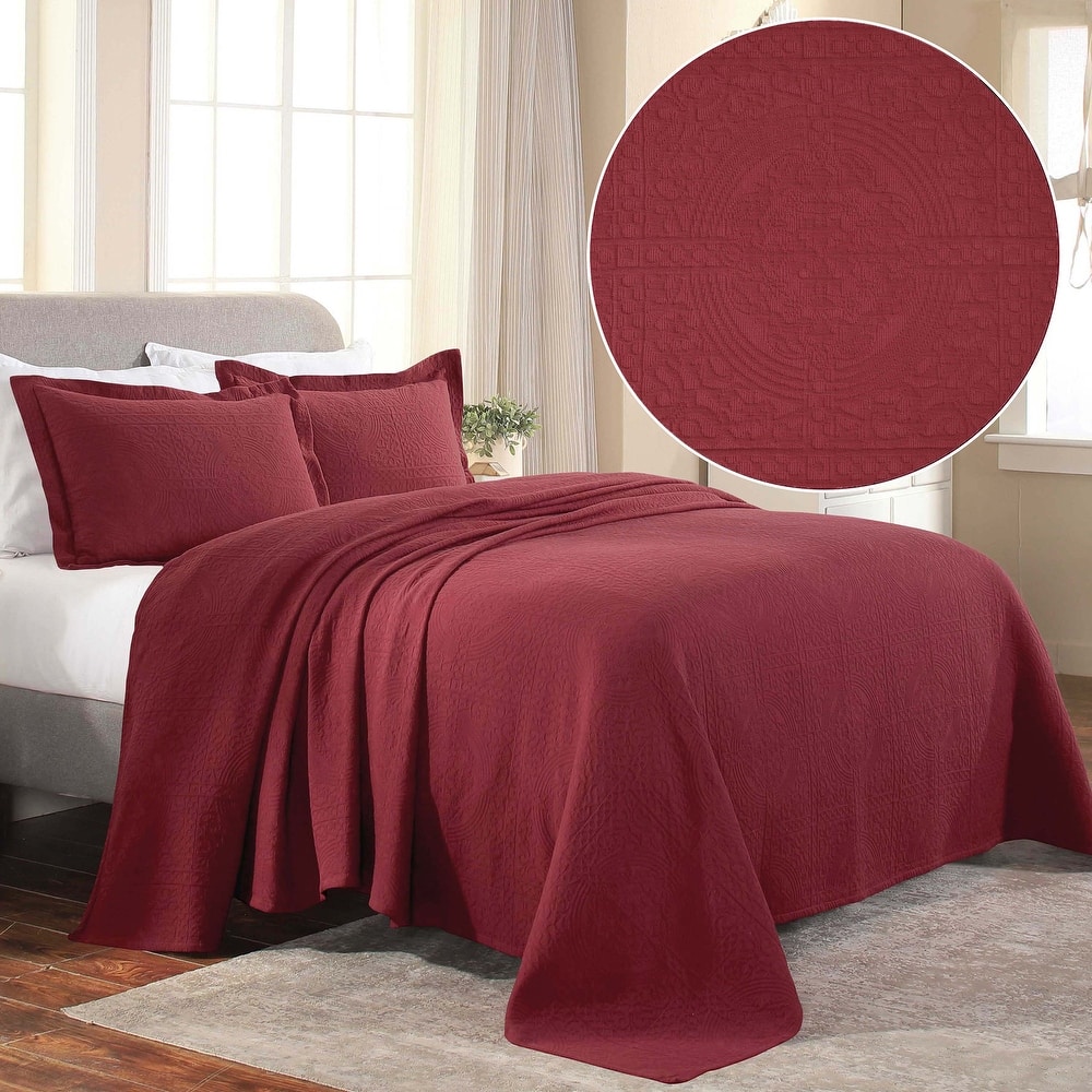 Superior Fleur De Lis Cotton Decorative Bedspread Set