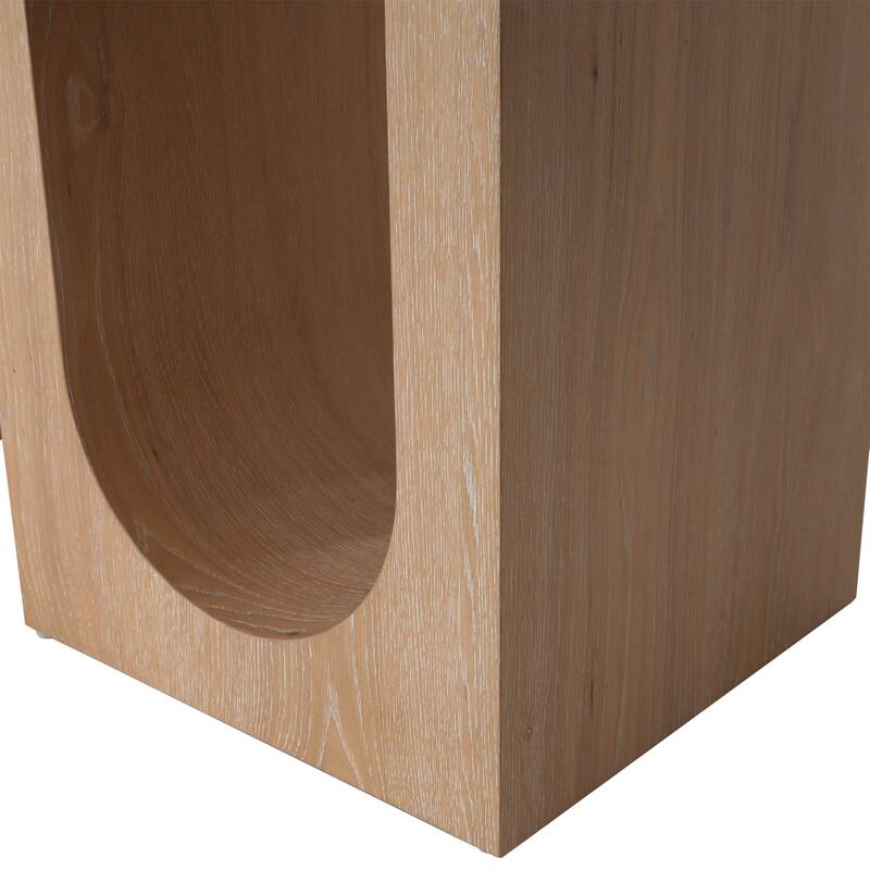 Jordan 84" Wide Oak Dining Table, Natural