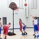 preview thumbnail 2 of 8, Portable Basketball Hoop Stand with Wheels and 2 Nets