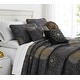 preview thumbnail 7 of 8, Midnight Floral 6 piece Quilt Bedding Set