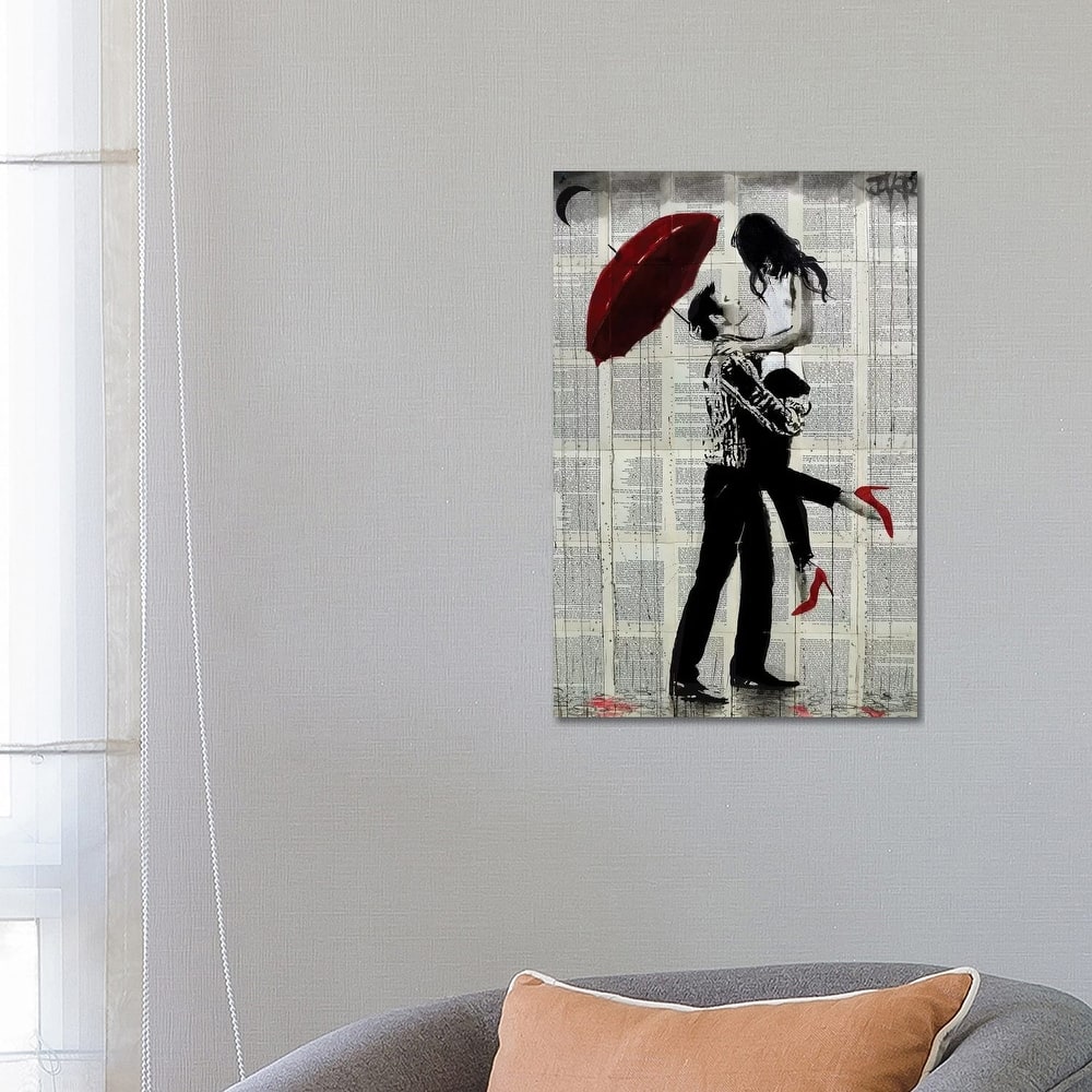 iCanvas "Love Rain" by Loui Jover Canvas Print