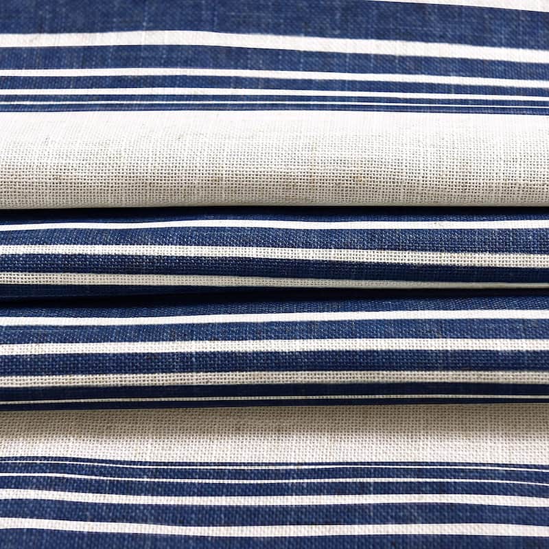 DriftAway Chris Vertical Striped Pattern Linen Textured Lined Blackout Window Curtains