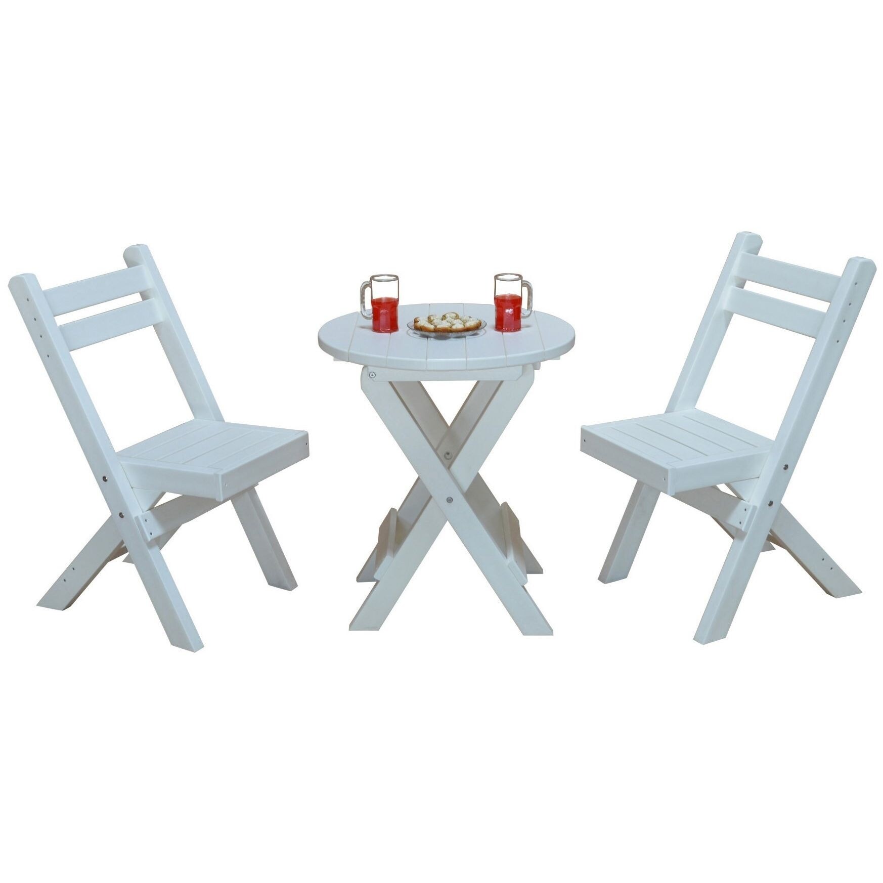 Plastic folding sales bistro set