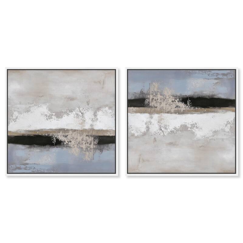 Glistening Cheetah and Car Canvas by Art Remedy - 45" x 30" - Black