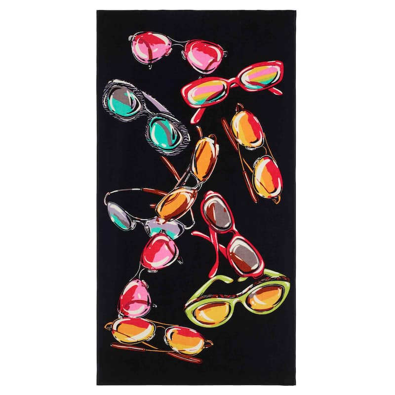 Nicole Miller Colorful Shades Beach Towel - Beach Towel