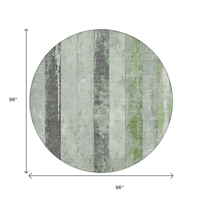 HomeRoots Striped Transitional Rectangle Outdoor Rug