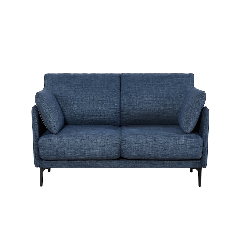Christopher Knight Home - 2-Seater Sofa with Metal Legs & Pillows