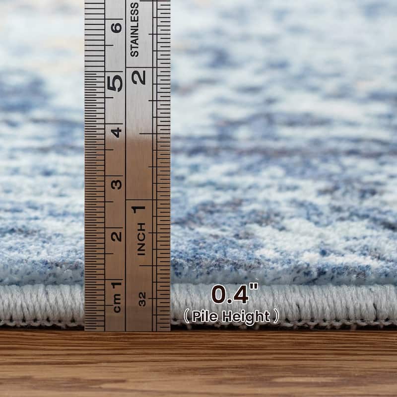 Glitzhome Modern Abstract Distressed Indoor/Outdoor Area Rugs