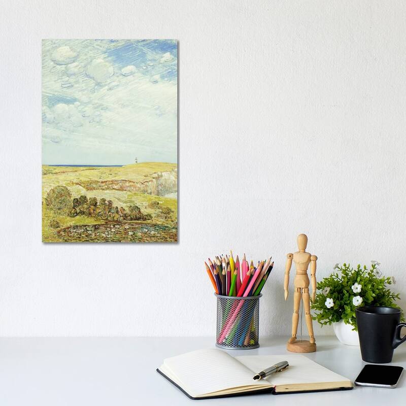 iCanvas "Montauk Point, 1922 " by Childe Hassam Canvas Print - 12x8x0.75