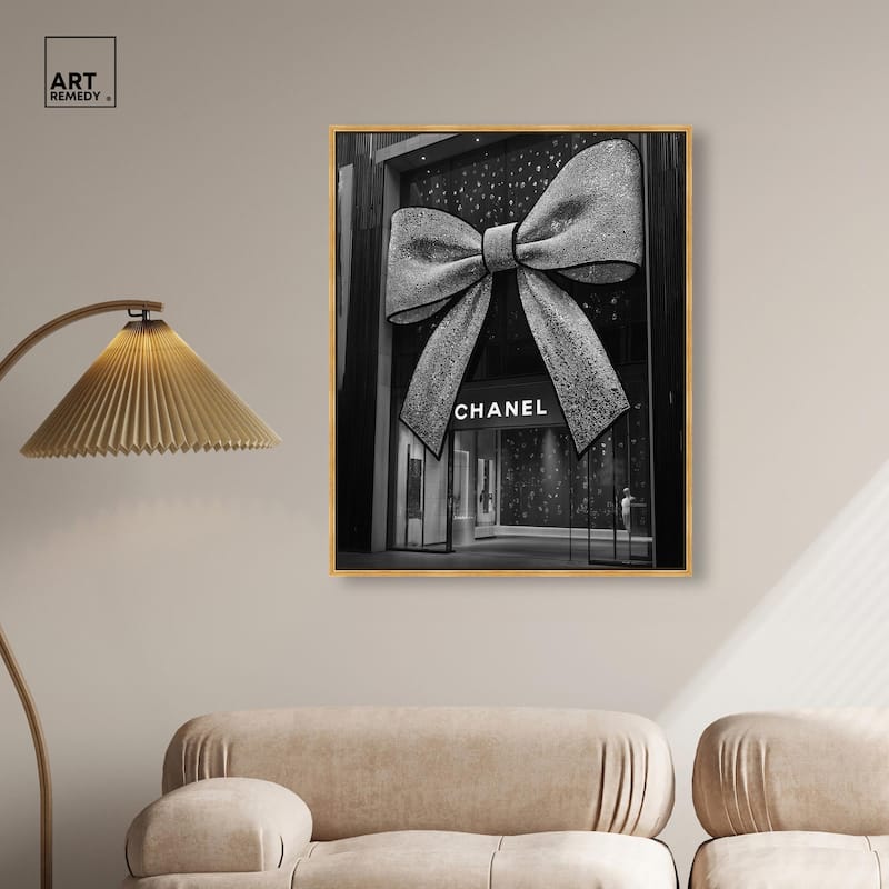 Big Bow Noir Store Canvas by Art Remedy