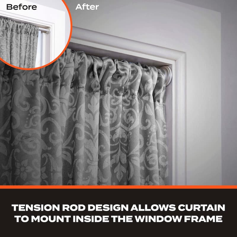 Sun Zero 5/8" Room Darkening Tension Rod - 28-60