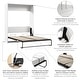 preview thumbnail 12 of 23, Claremont 65W Space-Saving Queen Size Murphy Bed by Bestar