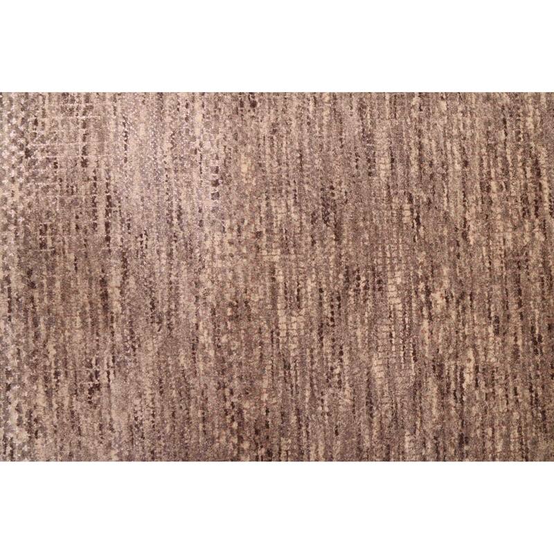 ECARPETGALLERY Hand-knotted Finest Silk Shadow Taupe Viscose, Wool Rug - 9'0 x 12'2