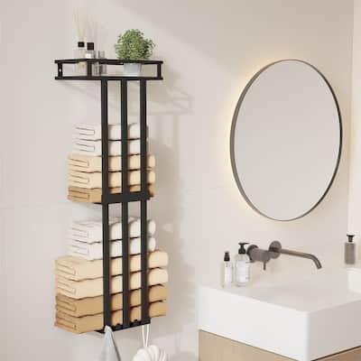 owel Racks for Bathroom - 6.24"D x 10.92"W x 31.98"H