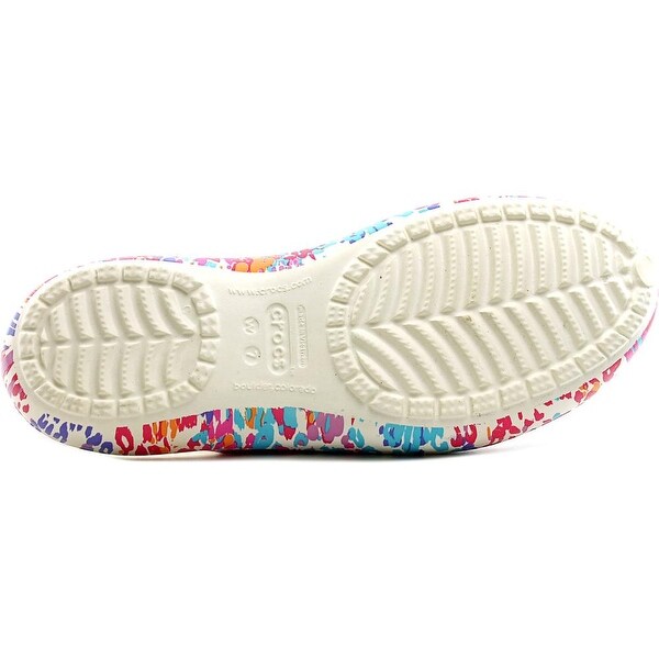 multi colored crocs