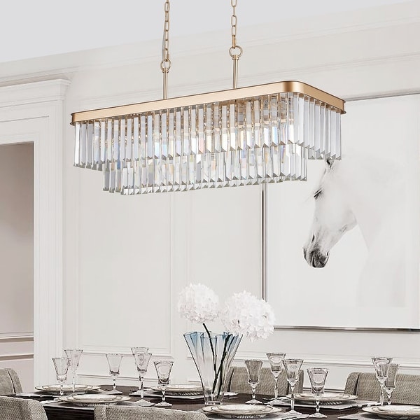 Rectangular hanging light fixture on sale
